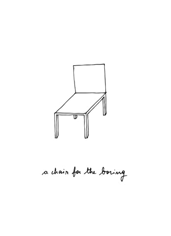 ISABELLA LOBKOWICZ | SEXY SEDIE | For the boring | (ISA sedie 06)