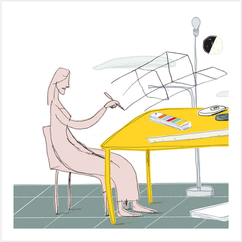 Guido Scarabottolo | Senza titolo | 27 x 27 cm | (MINISCA 34)