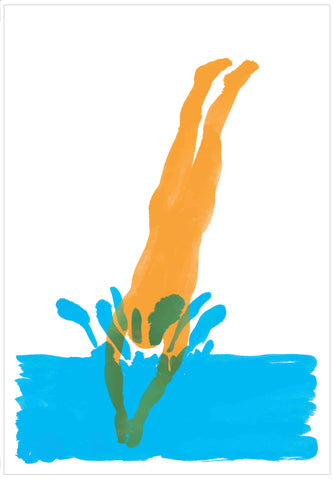Guido Scarabottolo | Tuffo | 108 x 75 cm | SCA 187