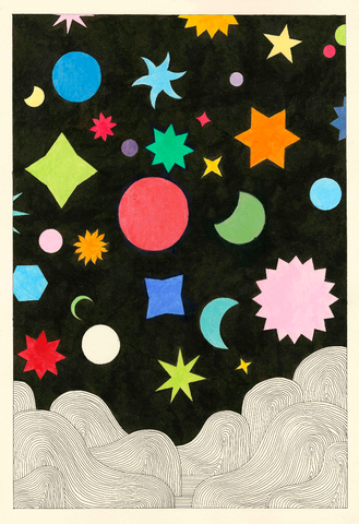 Guido Scarabottolo | Stelle | 108 x 75 cm | SCA 274