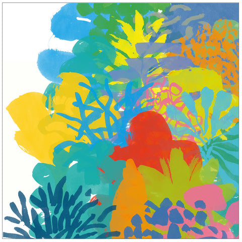Guido Scarabottolo | Quasi astratto (fiori) | 90 x 90 cm | SCA 305