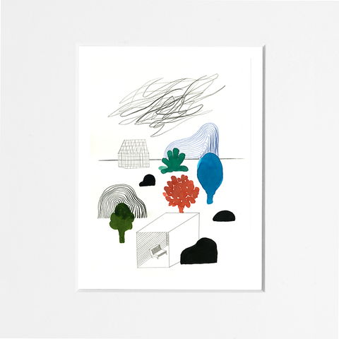 Guido Scarabottolo | Senza titolo | 30 x 30 cm | (MINISCA 141)