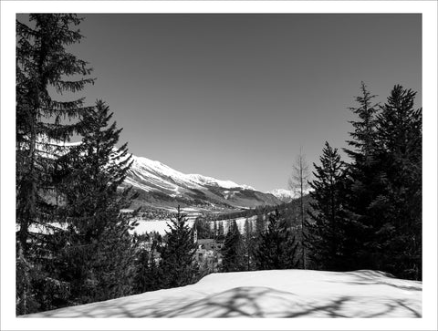 Margherita Lazzati | Cartoline dall'Engadina | Chamues-ch dalla Wald-Galerie | ML EN 10 | due formati: 42 x 59,4 cm - 63 x 83 cm