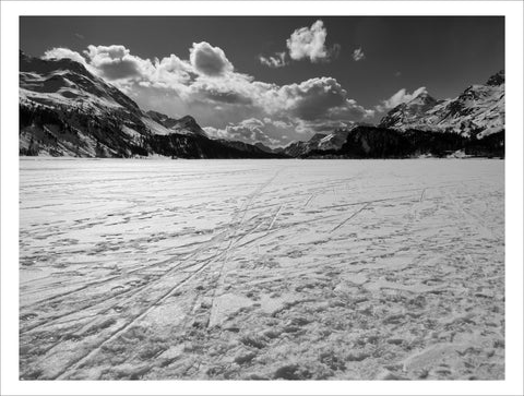 Margherita Lazzati | Cartoline dall'Engadina | Sul lago di Maloja | ML EN 01 | due formati: 42 x 59,4 cm - 63 x 83 cm