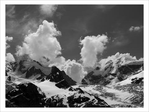 Margherita Lazzati | Cartoline dall'Engadina | Ghiacciaio del Roseg | ML EN 03 | due formati: 42 x 59,4 cm - 63 x 83 cm