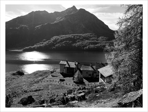 Margherita Lazzati | Cartoline dall'Engadina | Baite Spluga | ML EN 04 | due formati: 42 x 59,4 cm - 63 x 83 cm
