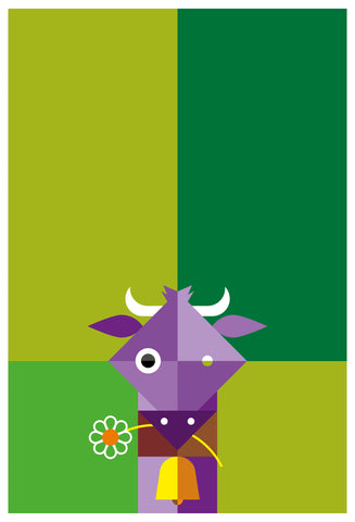 Alfred Drago Rens - Zoo al quadrato #11 - Mucca