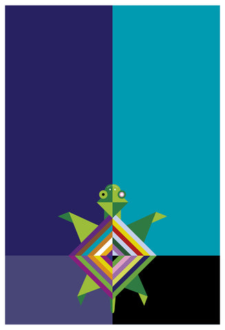 Alfred Drago Rens - Zoo al quadrato #13 - Tartaruga