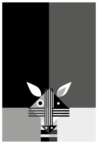 Alfred Drago Rens - Zoo al quadrato #17 - Zebra