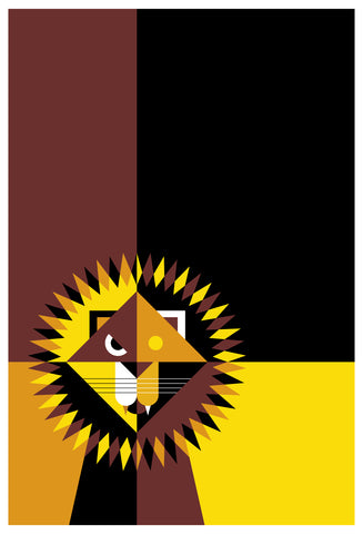 Alfred Drago Rens - Zoo al quadrato #18 - Leone