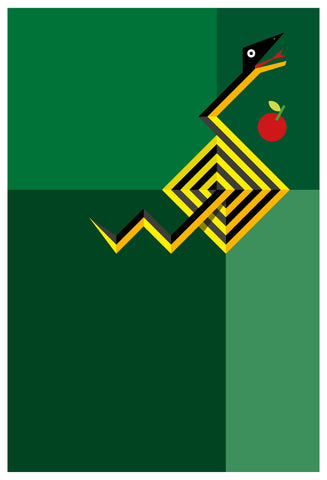 Alfred Drago Rens - Zoo al quadrato #21 - Serpente