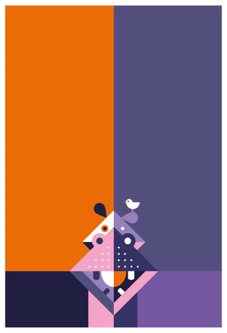 Alfred Drago Rens - Zoo al quadrato #24 - Ippopotamo