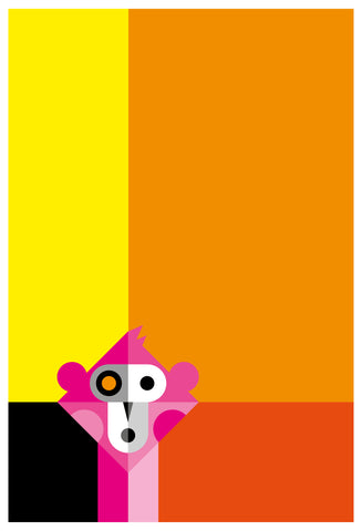 Alfred Drago Rens - Zoo al quadrato #7 - Scimmia