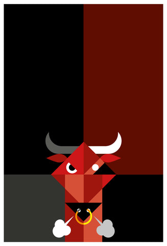 Alfred Drago Rens - Zoo al quadrato #9 - Toro