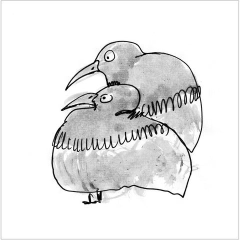 Beatrice Gaspari | Due uccelli | 27 x 27 cm | (MINI BEA 25)