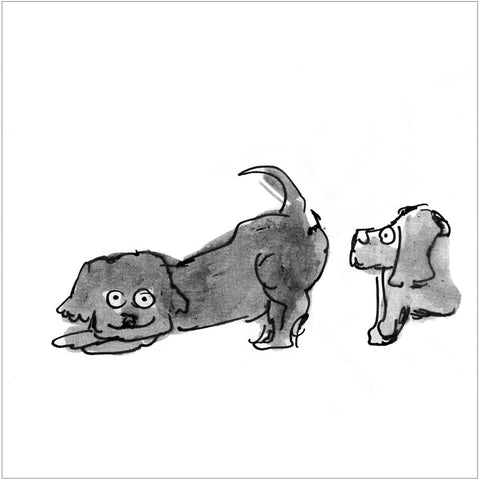 Beatrice Gaspari | Due cani | 27 x 27 cm | (MINI BEA 27)