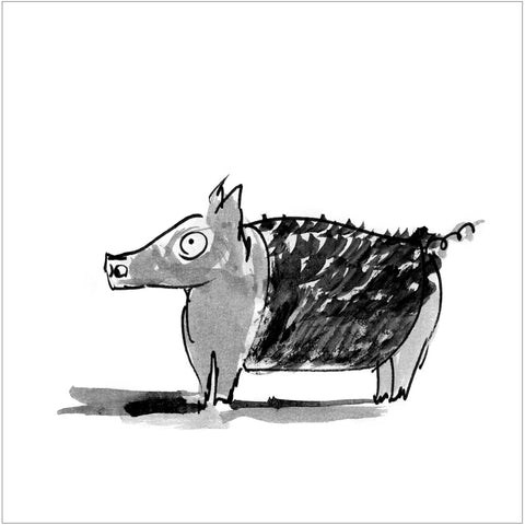 Beatrice Gaspari | Un maialino | 27 x 27 cm | (MINI BEA 28)