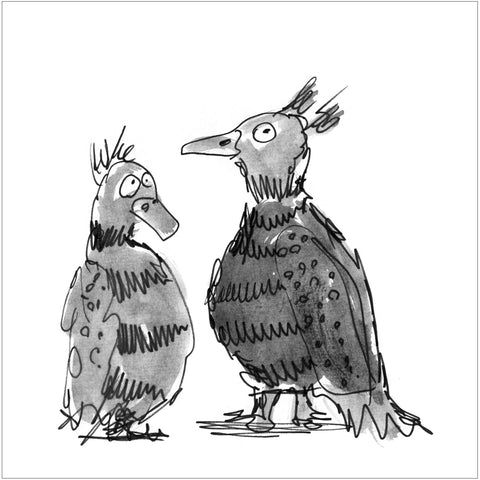 Beatrice Gaspari | Due uccelli | 27 x 27 cm | (MINI BEA 33)