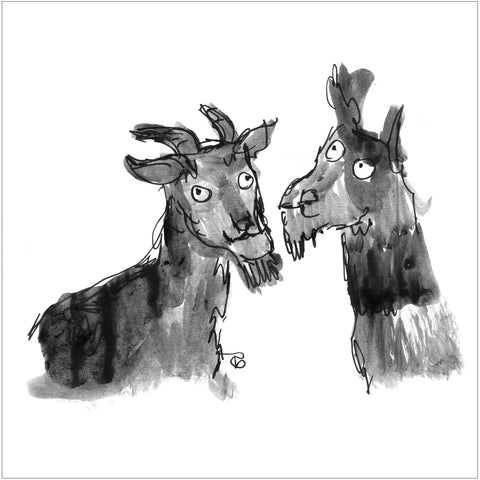 Beatrice Gaspari | Due capre | 27 x 27 cm | (MINI BEA 36)