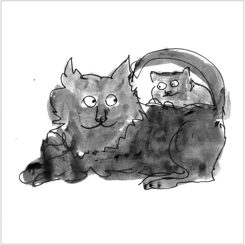 Beatrice Gaspari | Due leoni | 27 x 27 cm | (MINI BEA 37)