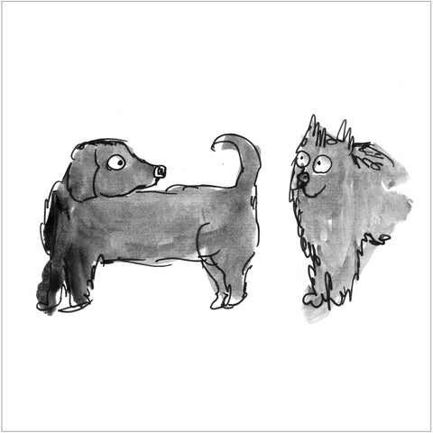 Beatrice Gaspari | Cane e gatto | 27 x 27 cm | (MINI BEA 39)