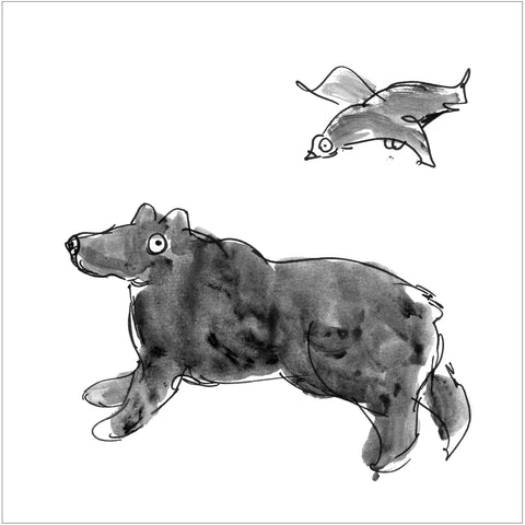 Beatrice Gaspari | L'orso e la colomba | 27 x 27 cm | (MINI BEA 40)