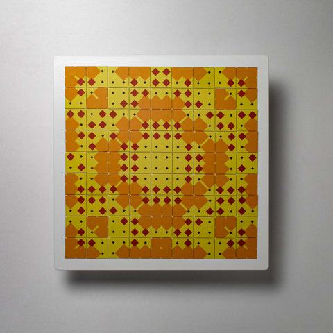 Adriano Attus | Neometria on Black/White Board | 2 | Checks II