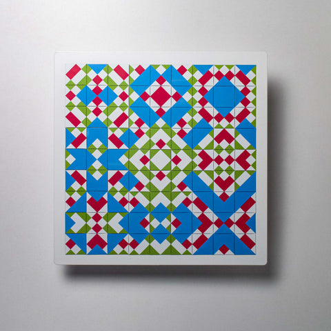 Adriano Attus | Neometria on Black/White Board | 10 | Diagonal IV