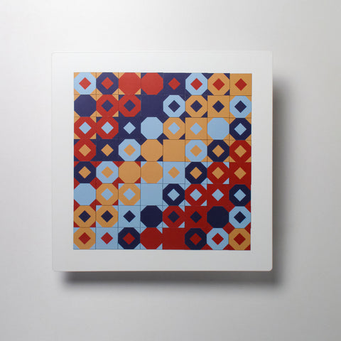 Adriano Attus | Neometria on Black/White Board | 15 | Diamonds IV