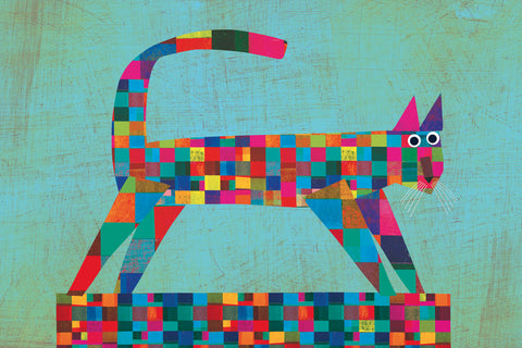 Giulia Orecchia | Gatto a quadretti | 40 x 60 cm | (GO08)