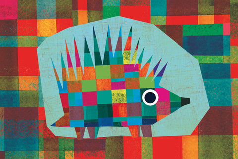 Giulia Orecchia | Riccio nel tronco | 40 x 60 cm | (GO15)