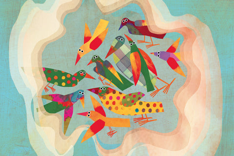 Giulia Orecchia | Uccelli | 40 x 60 cm | (GO18)