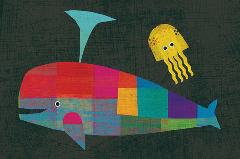 Giulia Orecchia | Balena e medusa | 40 x 60 cm | (GO19)