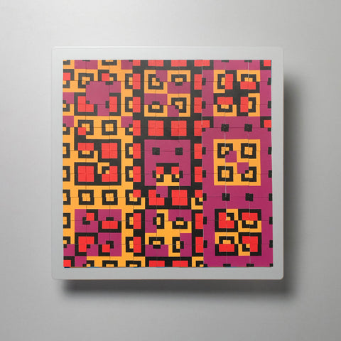 Adriano Attus | Neometria on Black/White Board | 27 | Labyrinth I