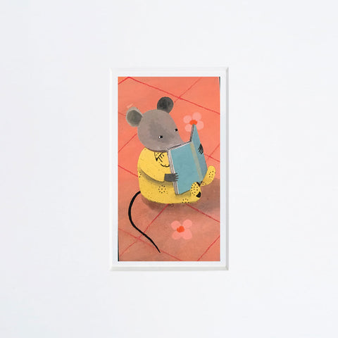 Simona Mulazzani | Topo con libro | 20 x 20 cm | (MINIMU 19)