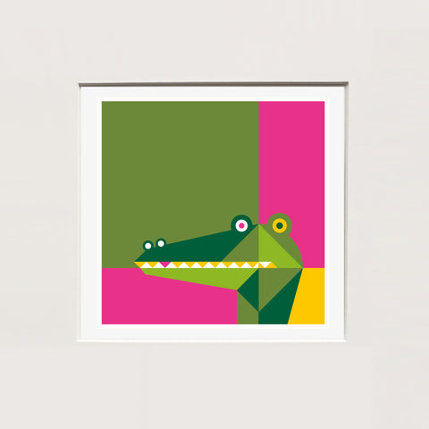 Alfred Drago Rens | MINI Coccodrillo | 25 x 25 cm | (MINI ADR ZOO 06)