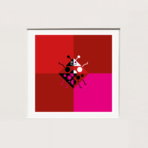 Alfred Drago Rens | MINI Coccinella | 25 x 25 cm | (MINI ADR ZOO 10)