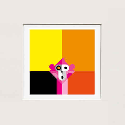 Alfred Drago Rens | MINI Scimmia | 25 x 25 cm | (MINI ADR ZOO 12)