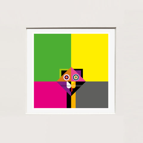 Alfred Drago Rens | MINI Gatto matto | 25 x 25 cm | (MINI ADR ZOO 15)