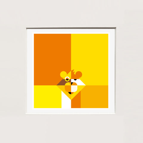 Alfred Drago Rens | MINI Orso mieloso | 25 x 25 cm | (MINI ADR ZOO 18)