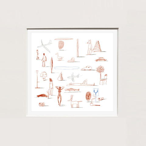 Guido Scarabottolo | Senza titolo | 25 x 25 cm | (MINISCA 88)