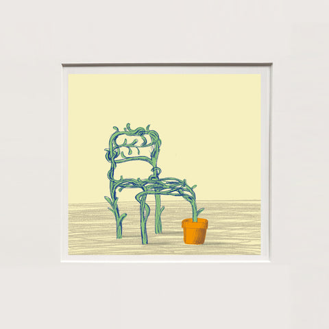 Guido Scarabottolo | Le Sedie - 3 | 25 x 25 cm | (MINISCA 11)