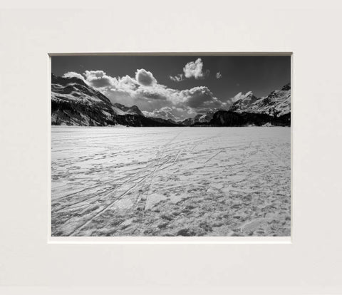 Margherita Lazzati | Cartoline dall'Engadina | Sul lago di Maloja | ML P EN 01 | 33 x 40 cm