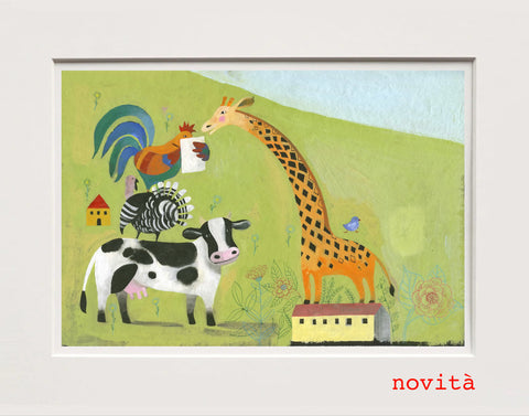 Simona Mulazzani | "La giraffa, la mucca, il tacchino e il gallo" (mu 121)