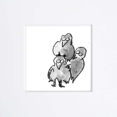 Beatrice Gaspari | Tre uccelli | 20 x 20 cm | (MINI BEA 13)