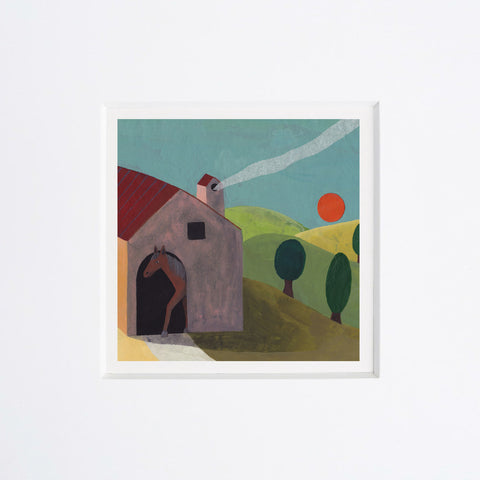 Simona Mulazzani | Nella stalla... | 25 x 25 cm | (MINIMU 37)