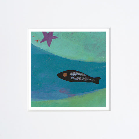 Simona Mulazzani | Pesce e stella | 25 x 25 cm | (MINIMU 69)