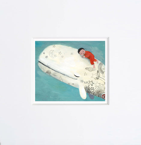 Simona Mulazzani | Bimbo e balena | 25 x 25 cm | (MINIMU 55)