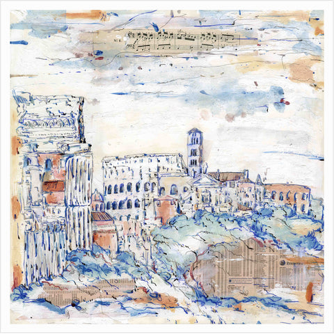 Daniele Righi Ricco | Città | 42 x 42 cm | Fori Imperiali (Roma) | DRR 01