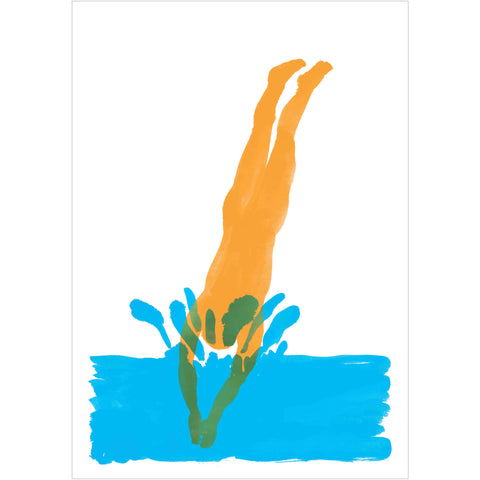 Guido Scarabottolo | Tuffo | 108 x 75 cm | SCA 187